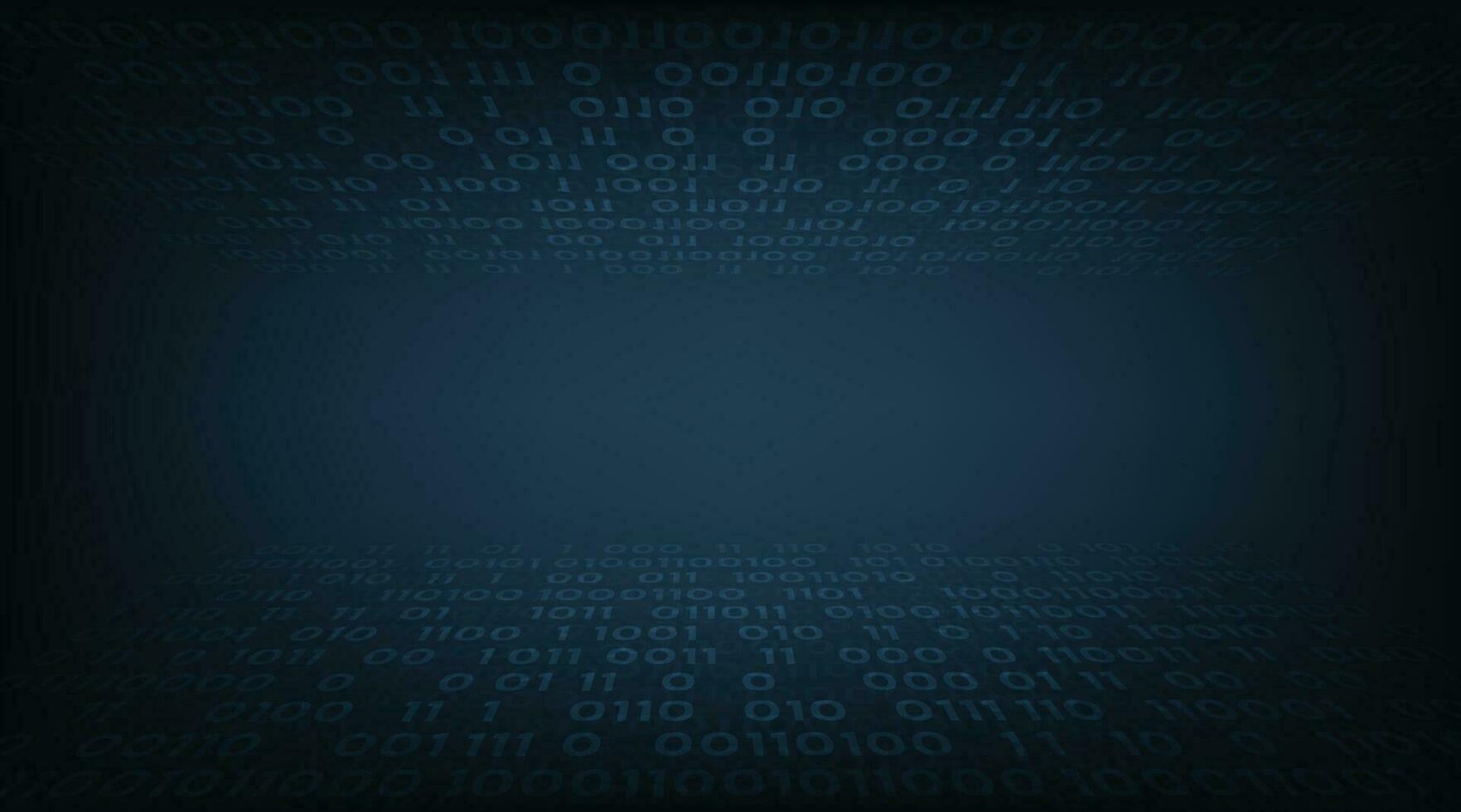 Binary code digital numbers background. vector