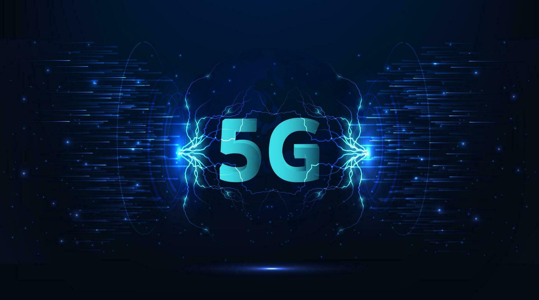 5G network wireless internet connection. vector