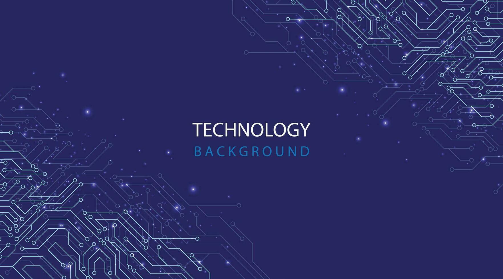 circuito eléctrico tecnología en azul antecedentes. vector