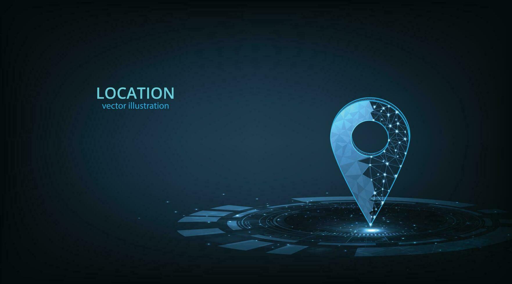 Concept of Gps technology background. vector