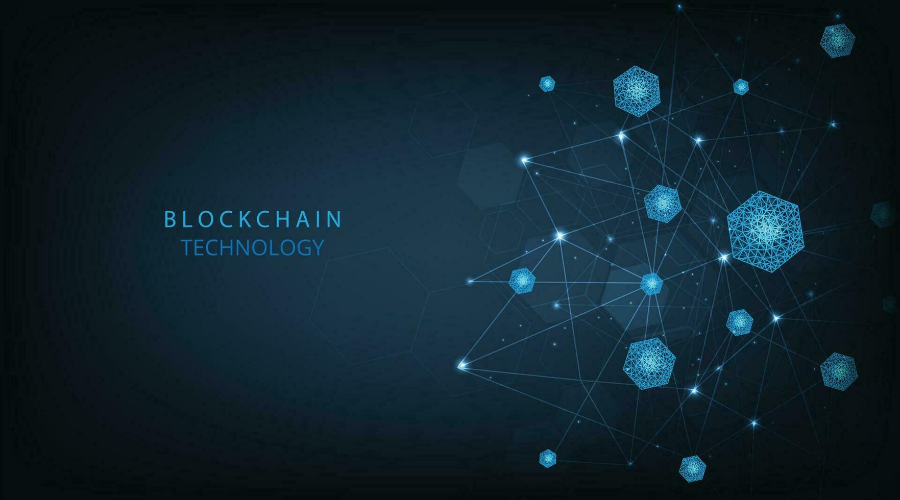 Blockchain technology . vector