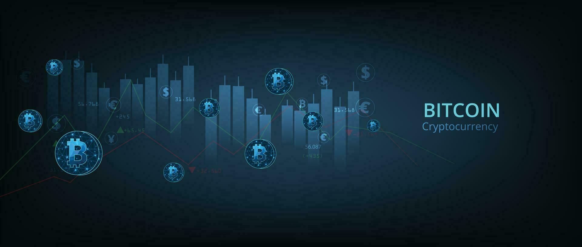 Cryptocurrency concept . vector