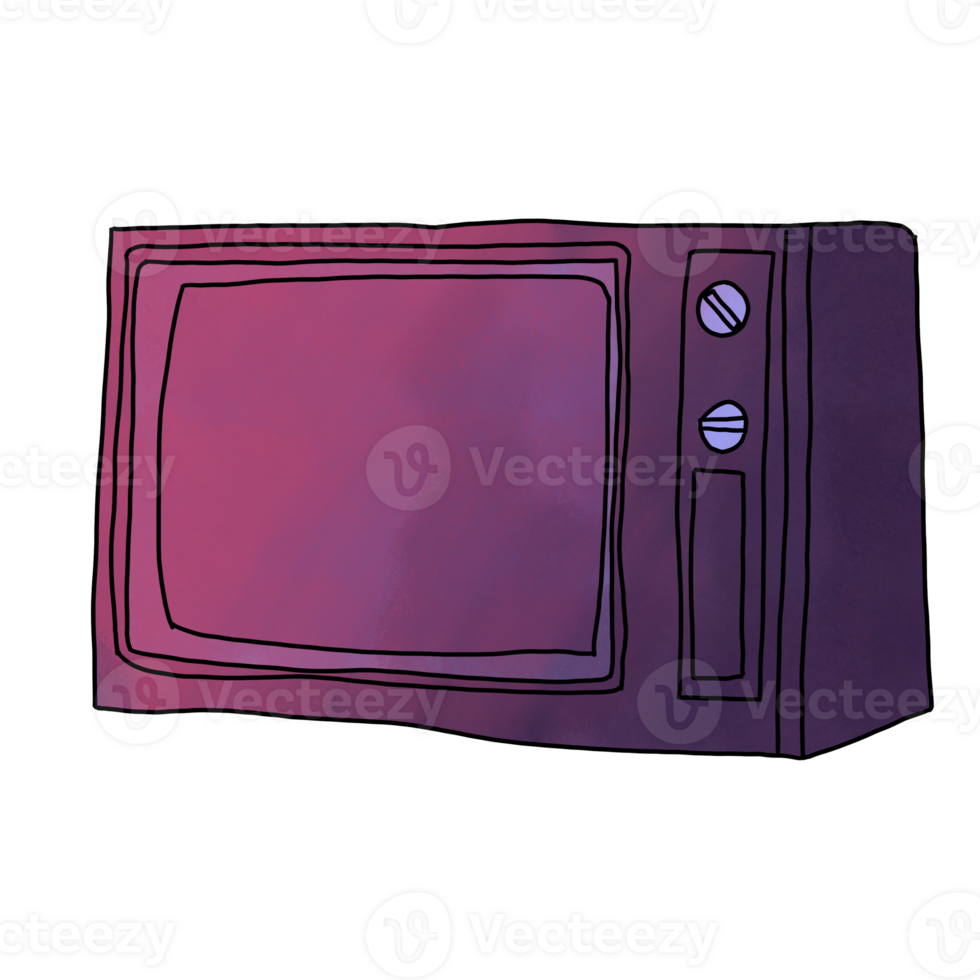 Retro classic television png