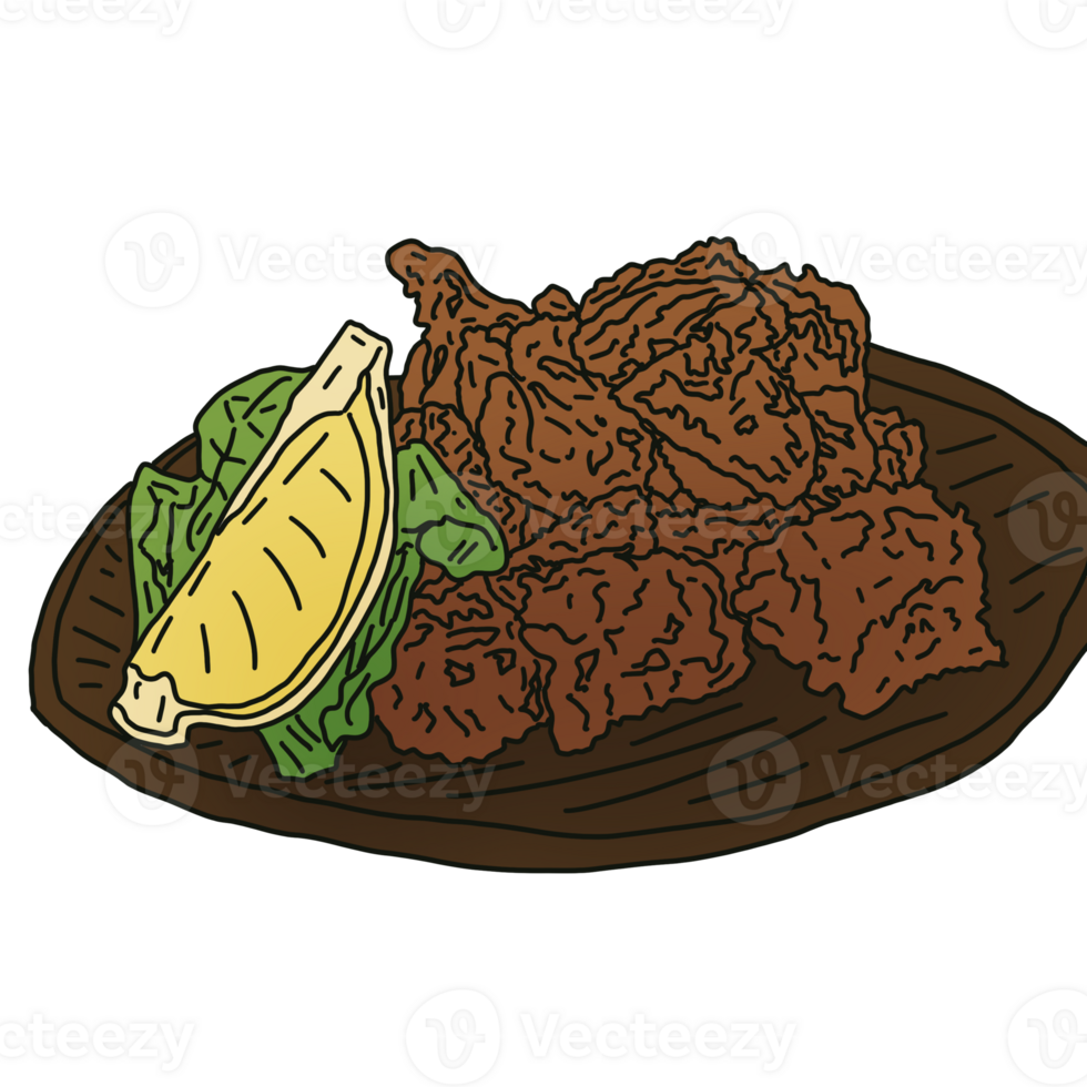 Crispy fried chicken png
