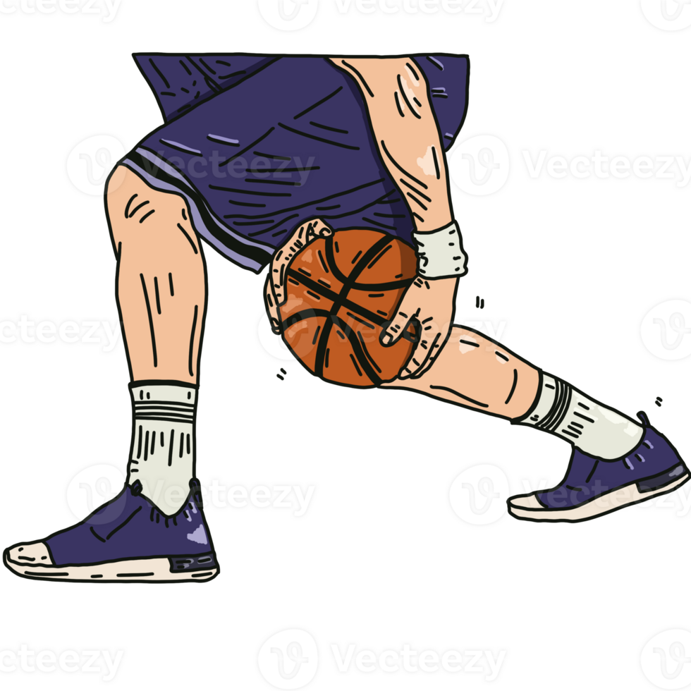 basquetebol jogador silhueta vetor png