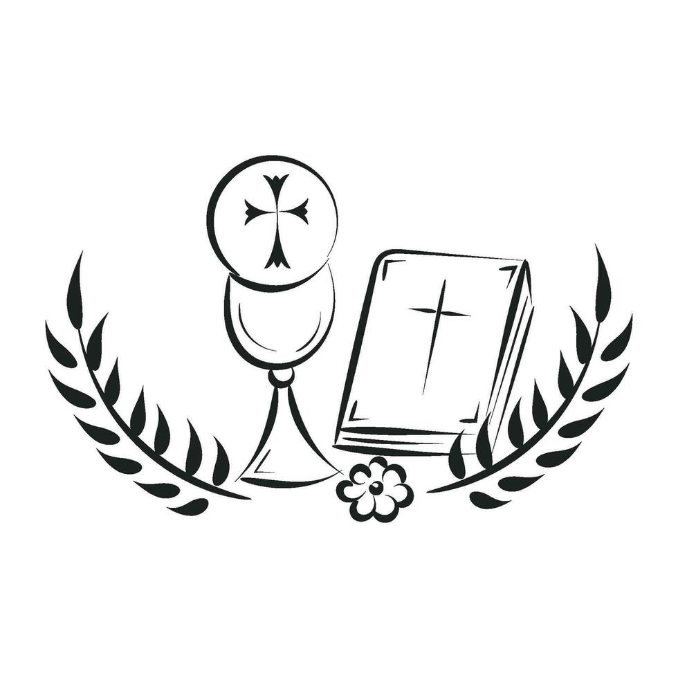 cristiano símbolo diseño para impresión o utilizar como póster, tarjeta, volantes, pegatina, tatuaje o t camisa vector