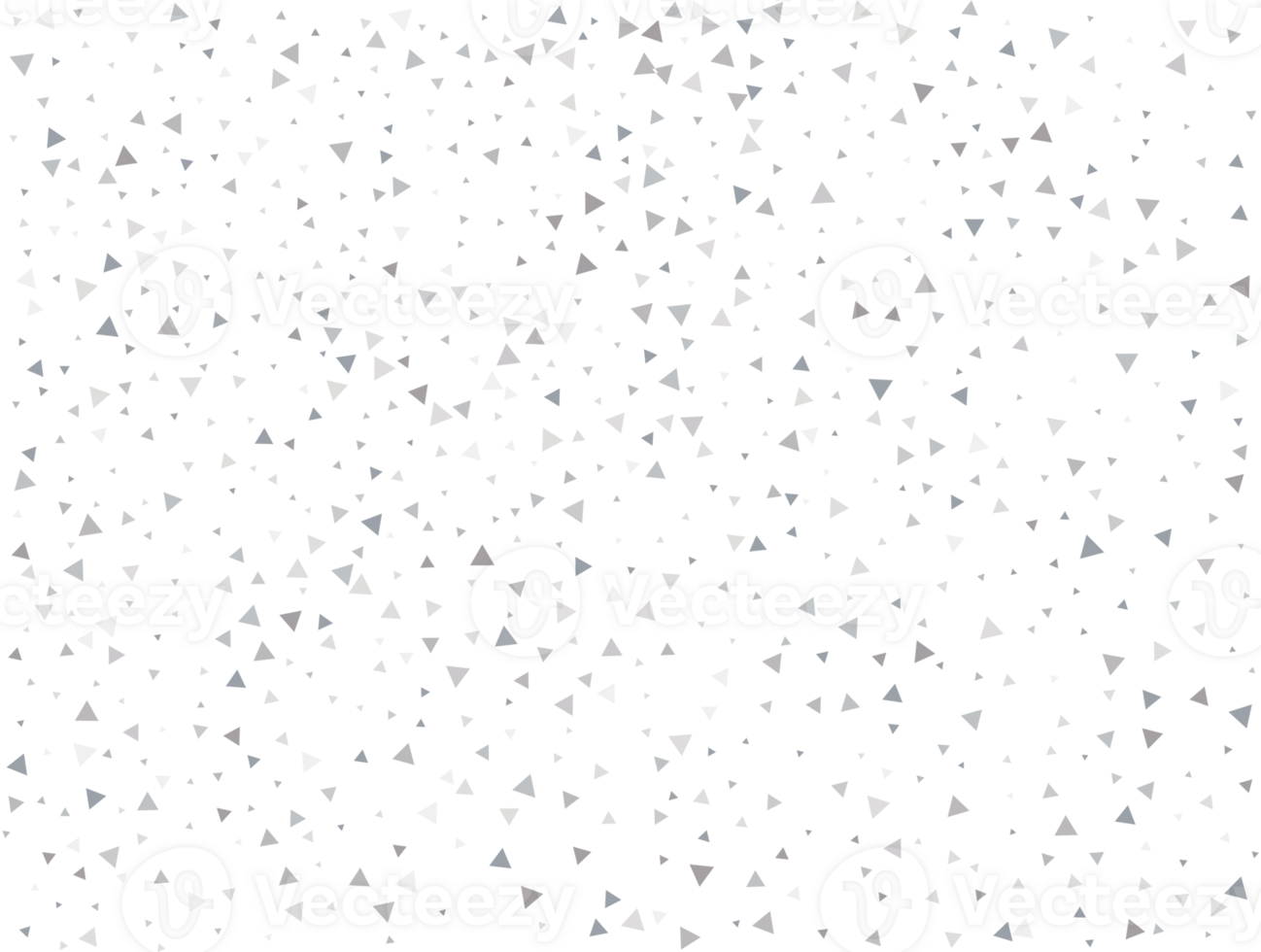 Birthday Silver Triangular Confetti png