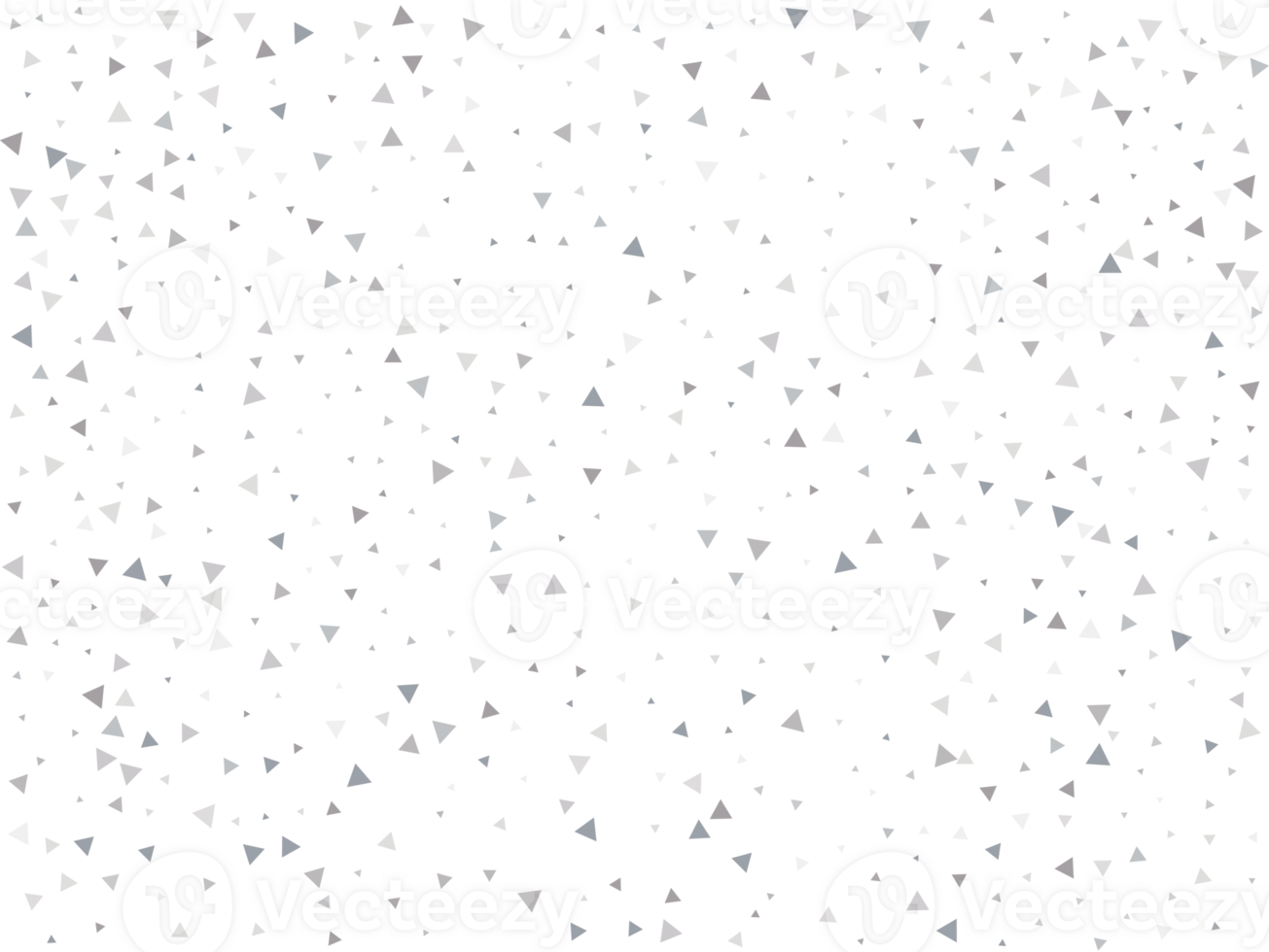 Birthday Silver Triangular Confetti png