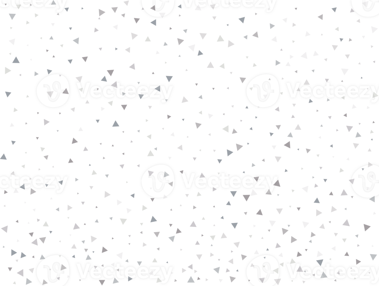 Birthday Silver Triangular Confetti png