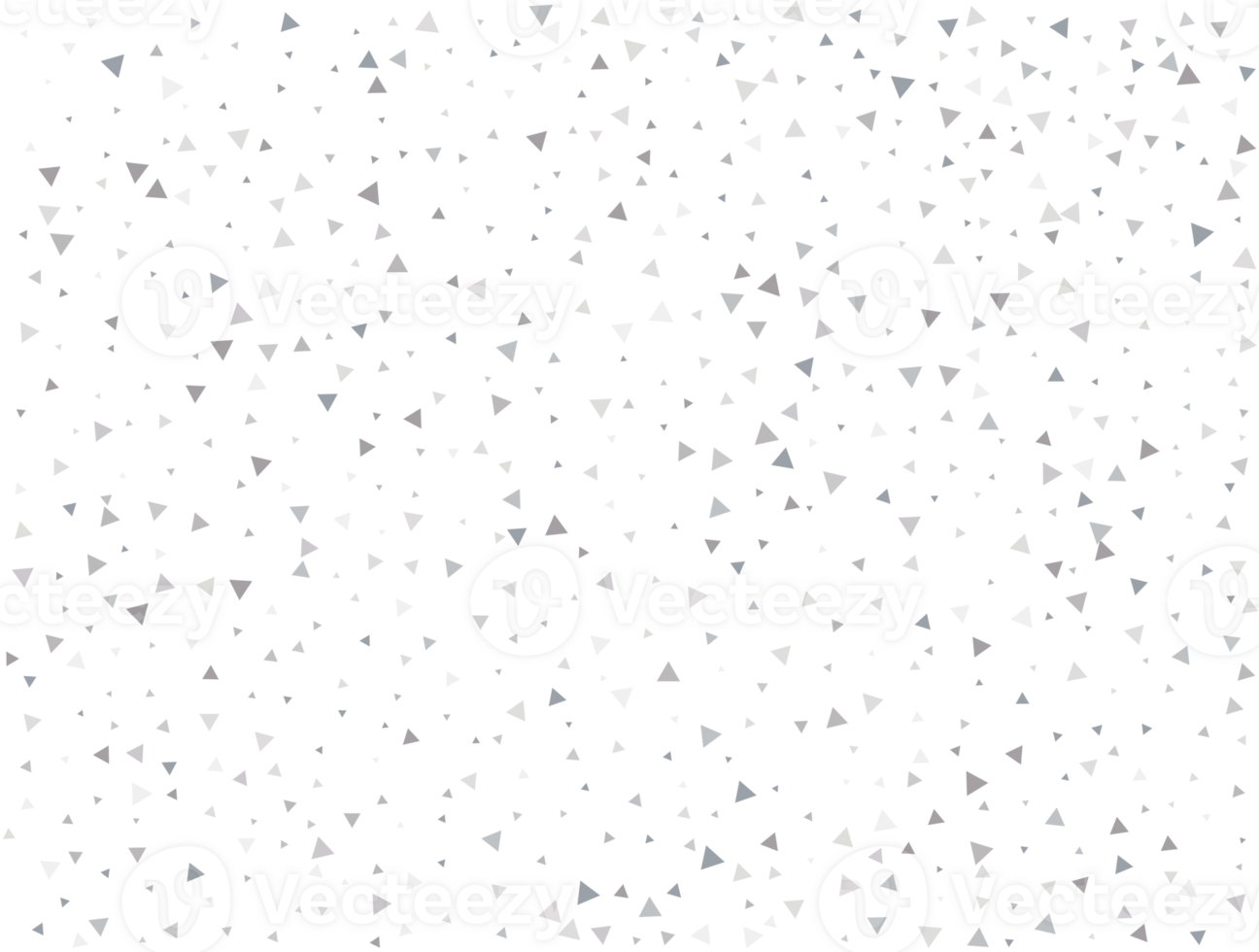 Birthday Silver Triangular Confetti png