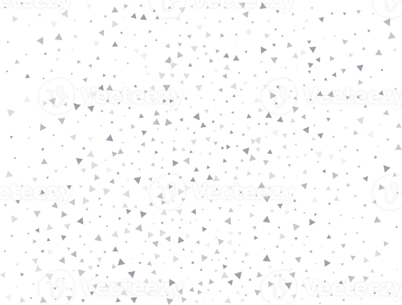 Birthday Silver Triangular Confetti png