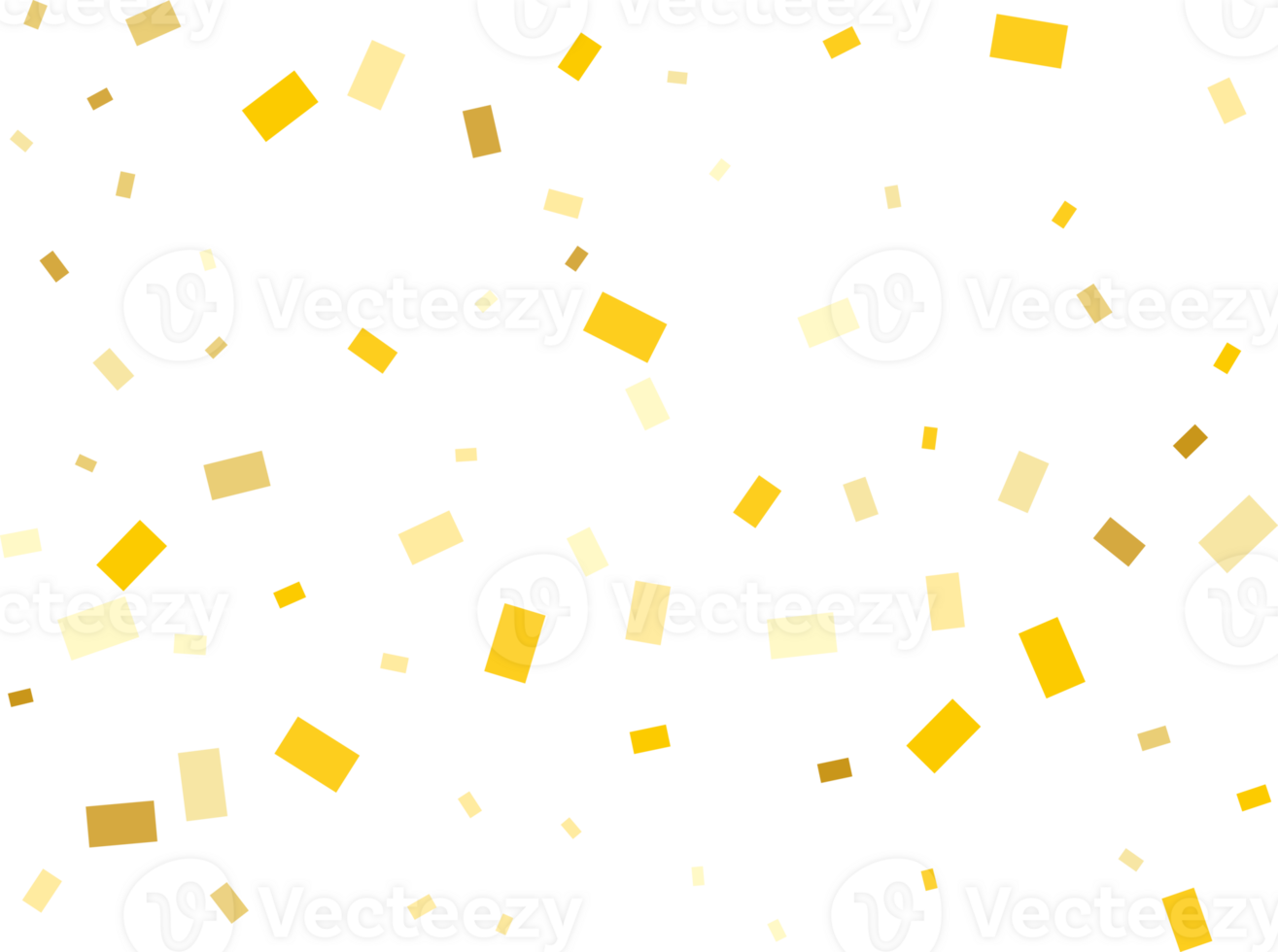 Bright Modern Pattern with Golden Rectangle Confetti. png