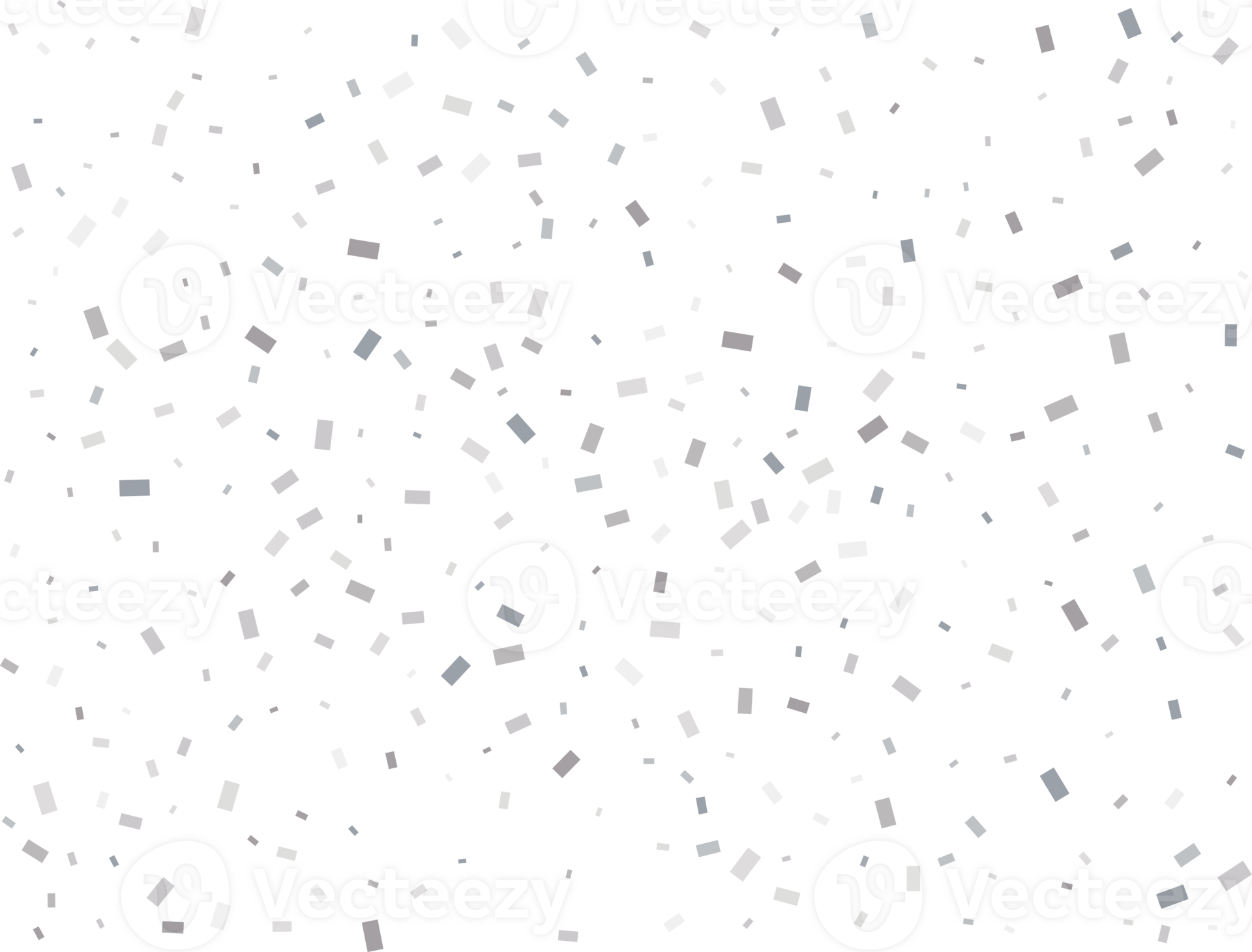 Holiday Rectangular Silver Confetti 26828331 PNG