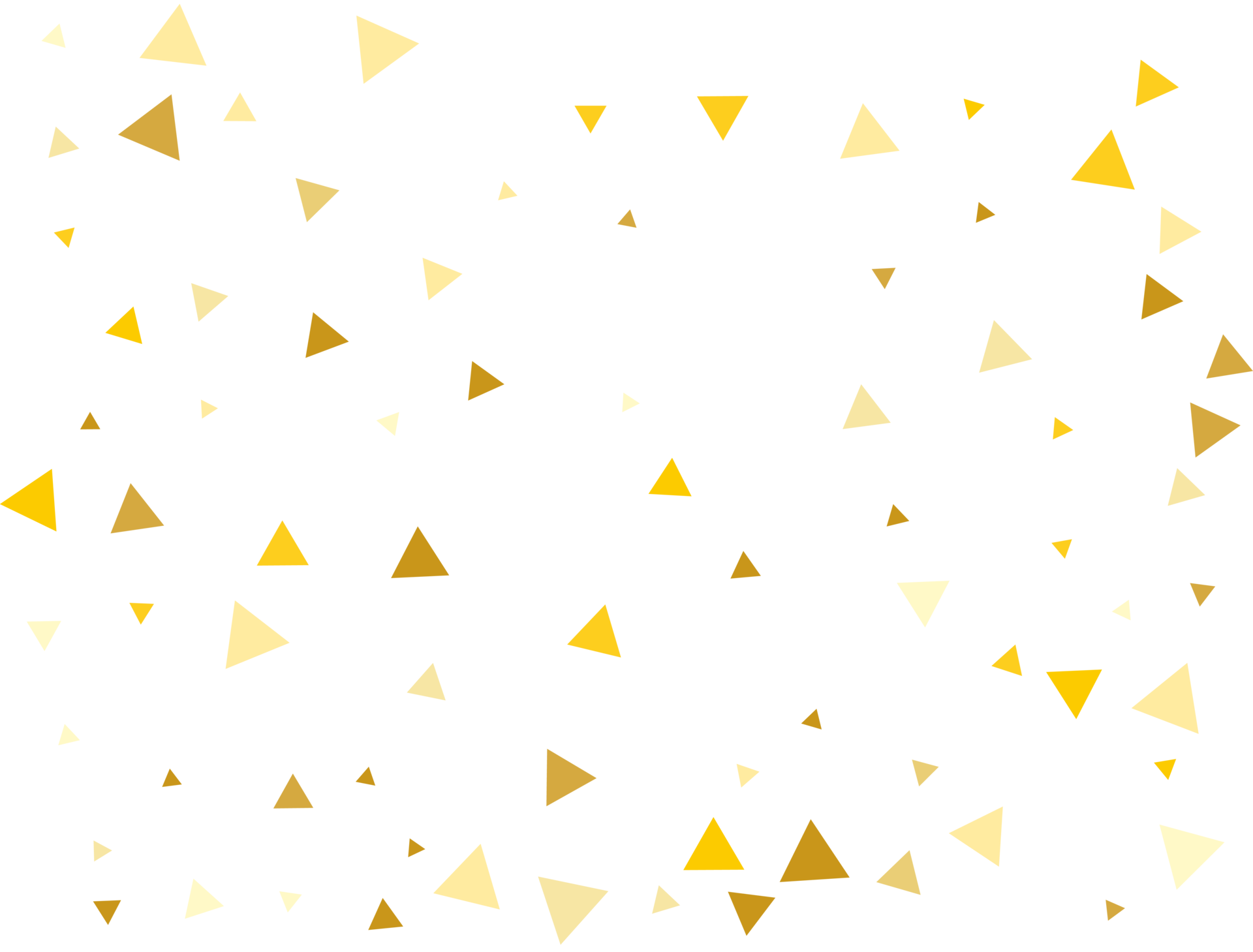 Golden Triangular Confetti 26828339 PNG