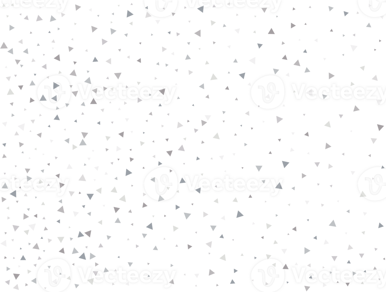Birthday Silver Triangular Confetti png