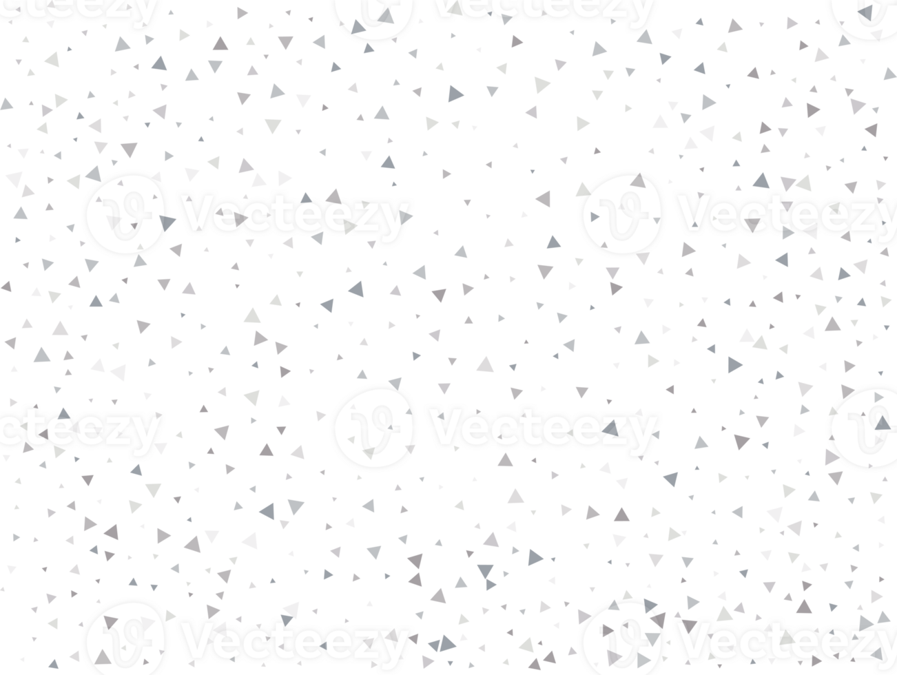 Birthday Silver Triangular Confetti png