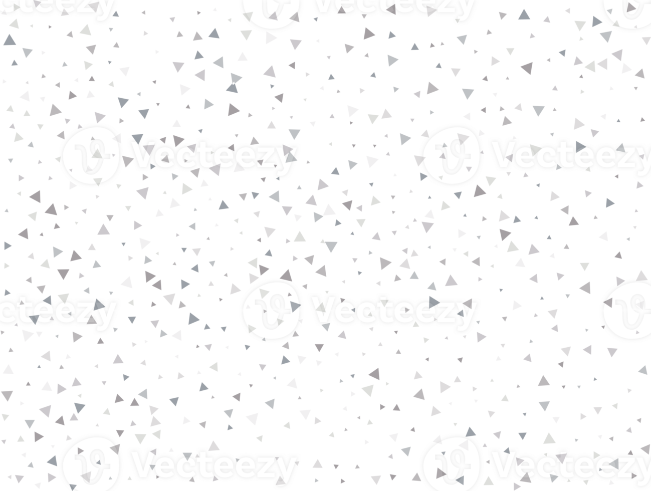 Birthday Silver Triangular Confetti png
