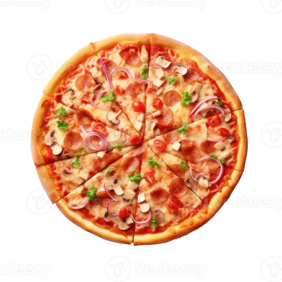 Pizza isolated. Illustration png