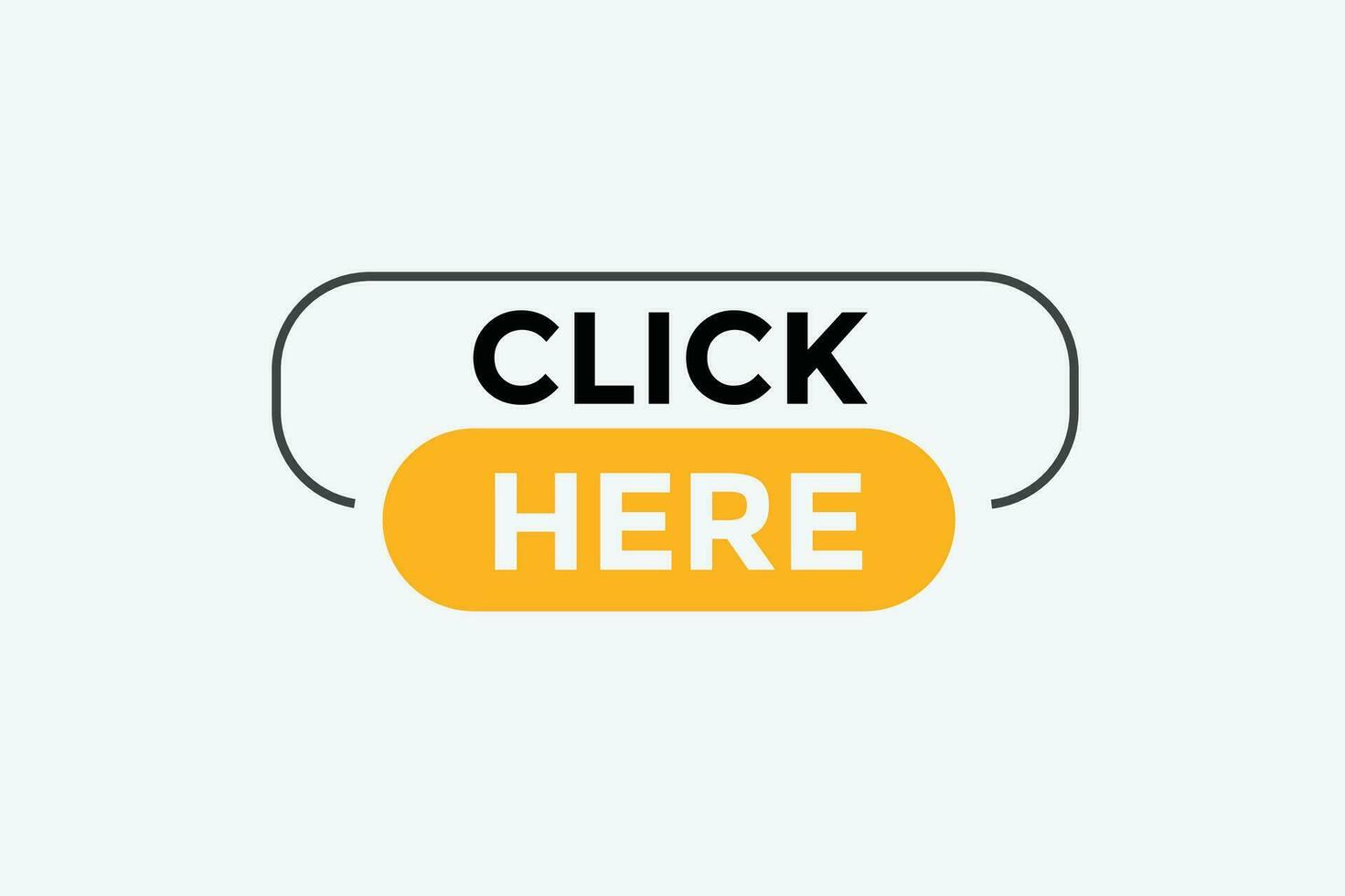 Click here button web banner templates. Vector Illustration