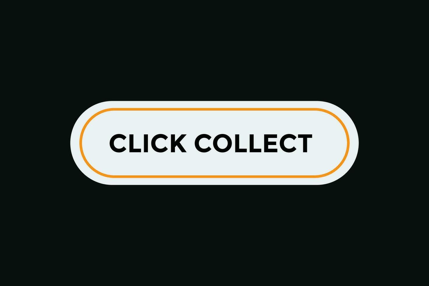 Click collect button web banner templates. Vector Illustration