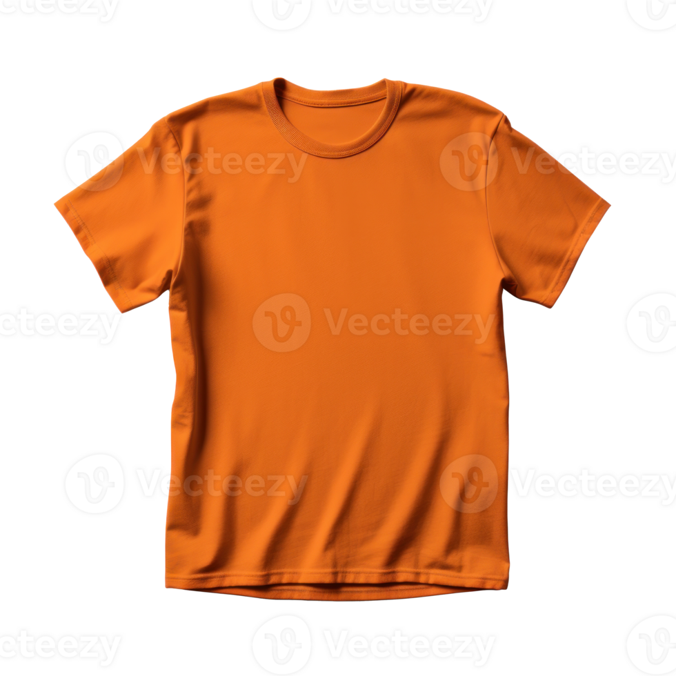 Orange TShirt Mockup Isolated 26829050 PNG
