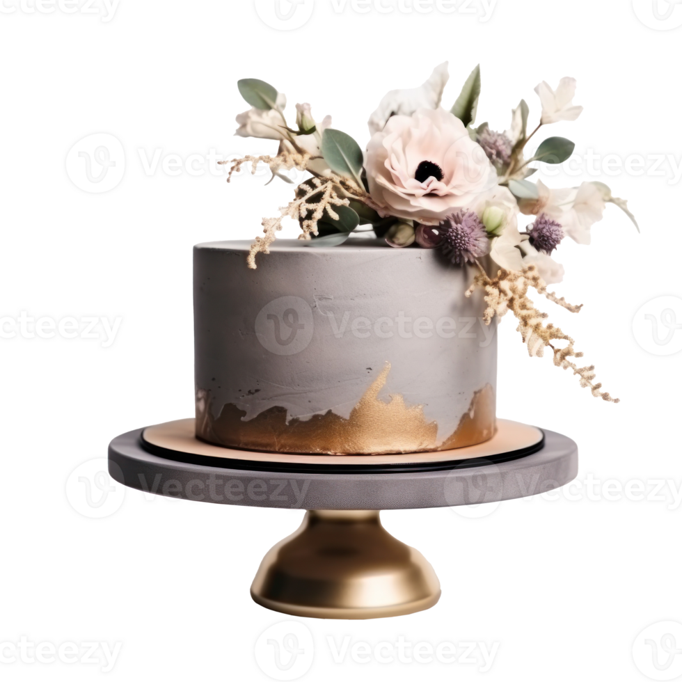 Elegant cake isolated png