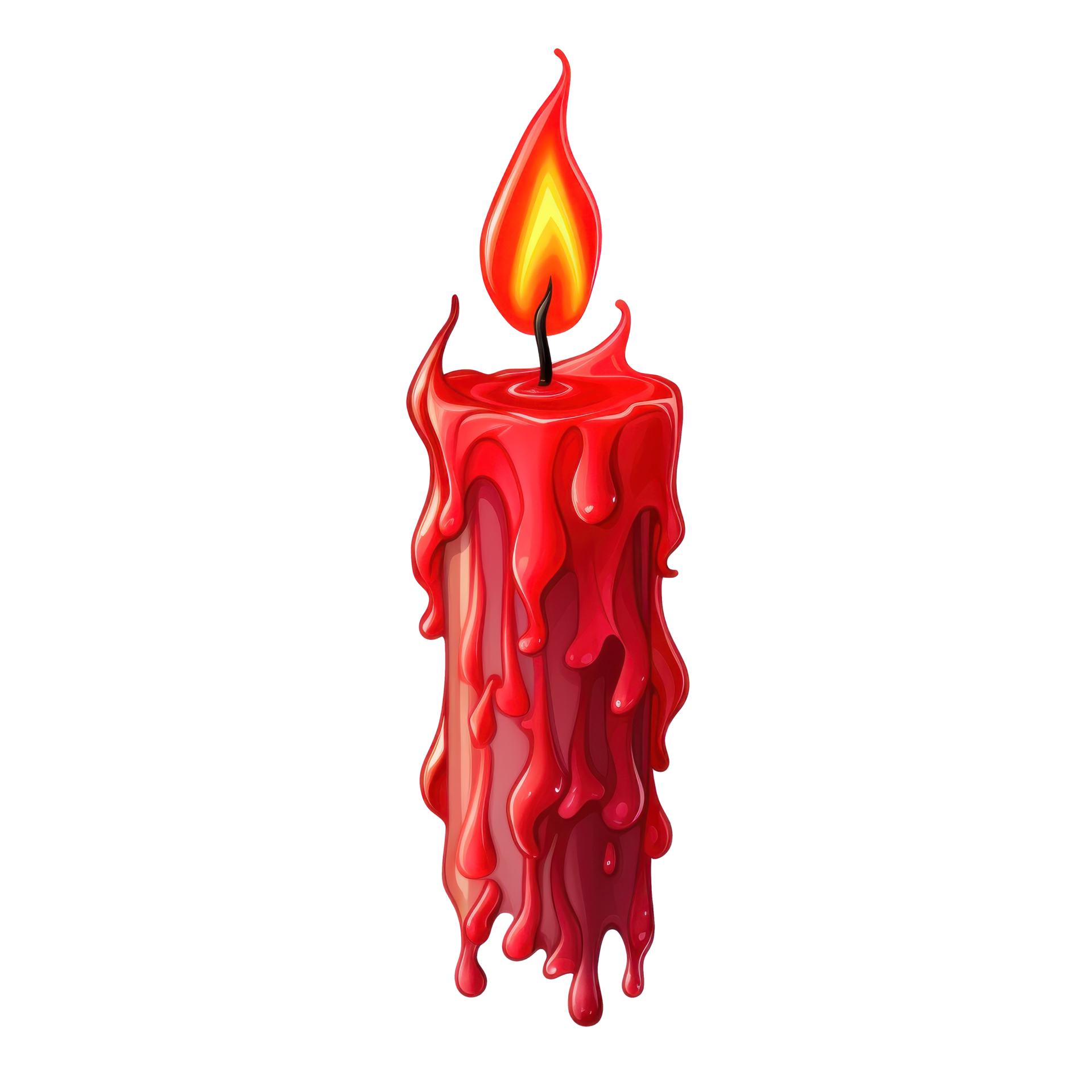 Red candle isolated 26829417 PNG