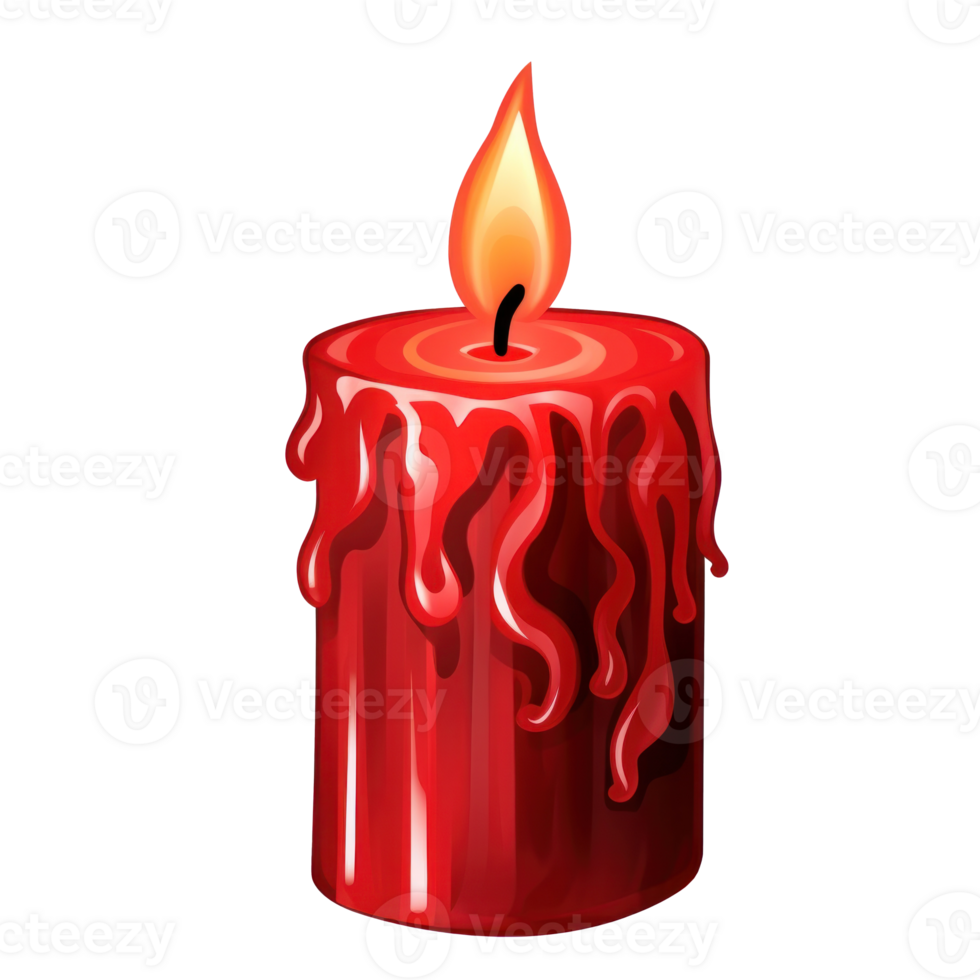red-candle-isolated-26829443-png