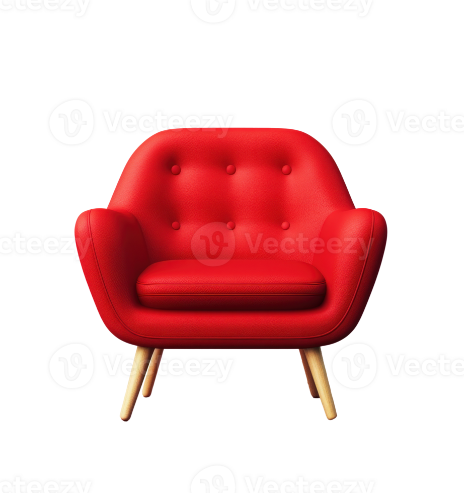 Modern red chair isolated 26829452 PNG
