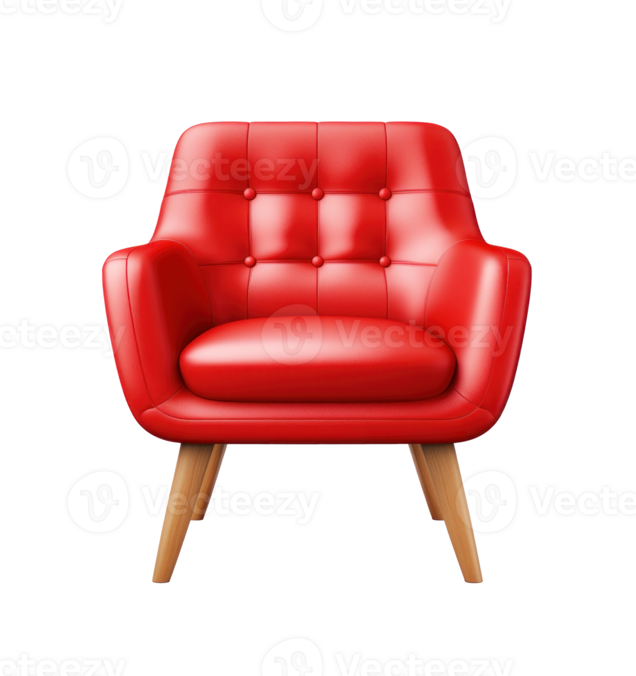 Modern red chair isolated 26829453 PNG