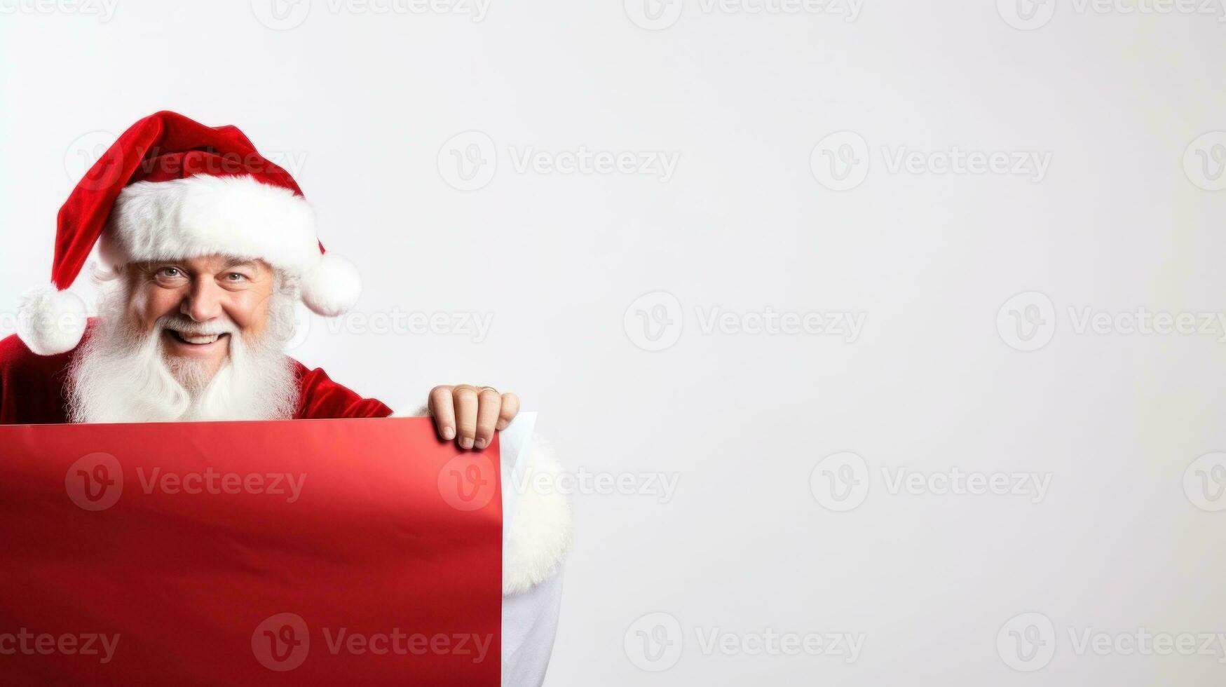 Santa Claus promotional banner photo