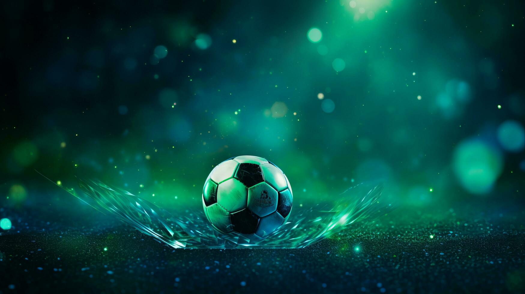 Green soccer sport background photo