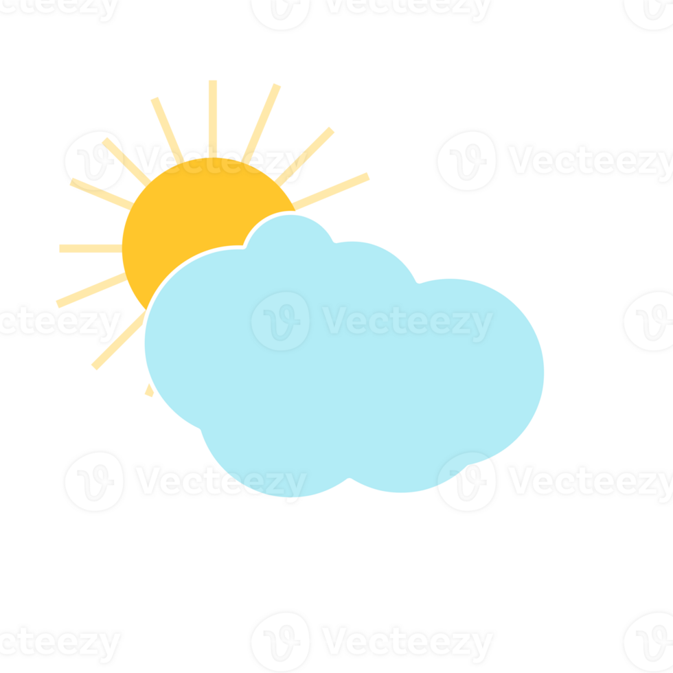sun with cloud png