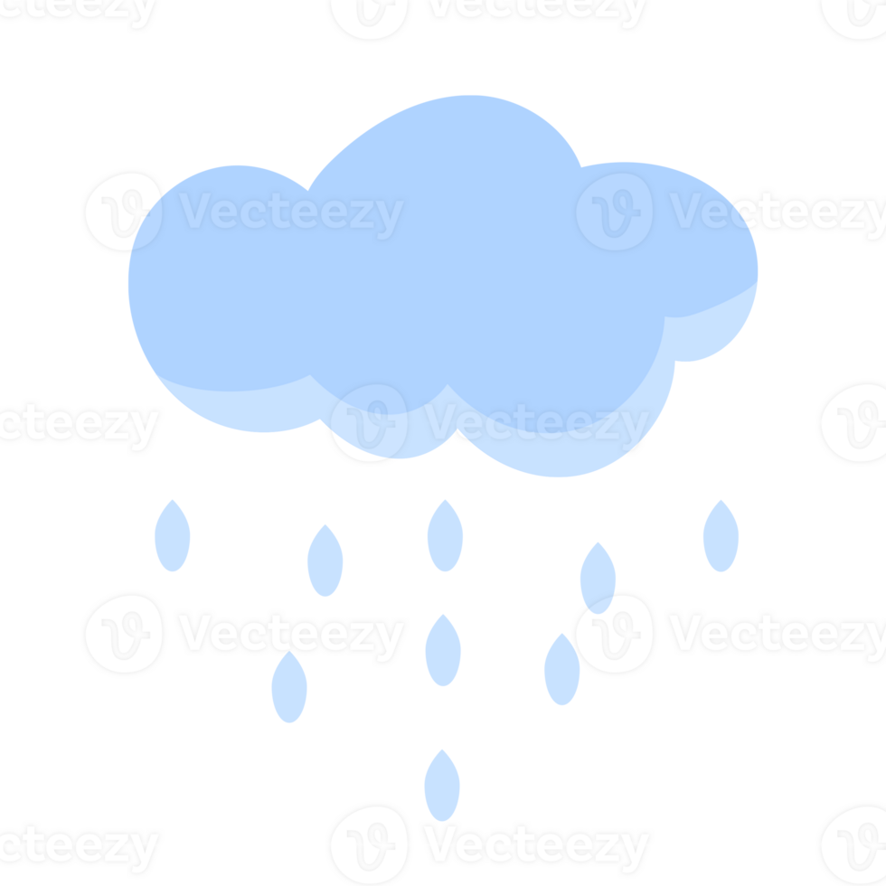 hand drawn cute cloud png