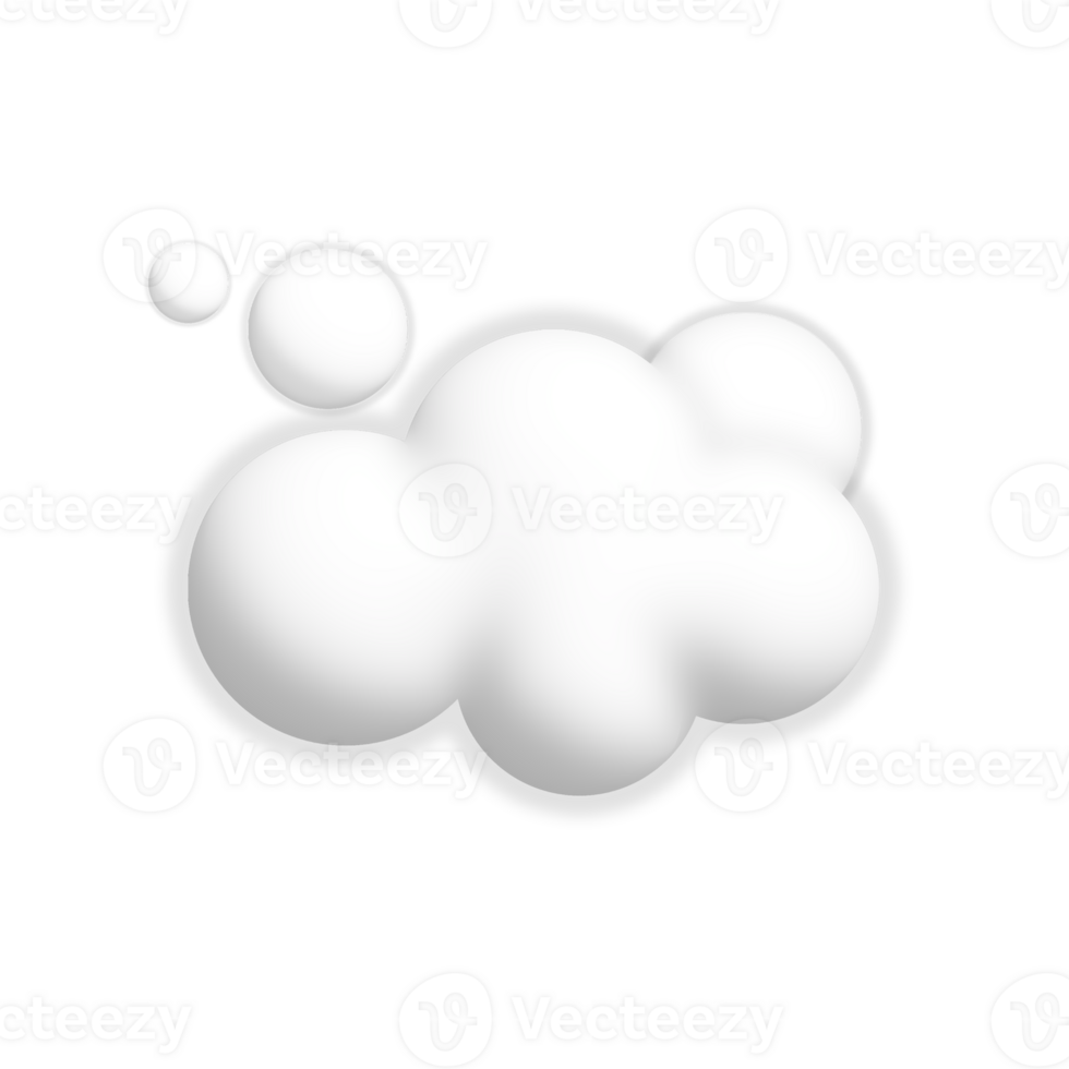 3d fluffy cloud png