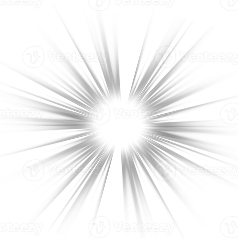 a white light burst on a transparent background png