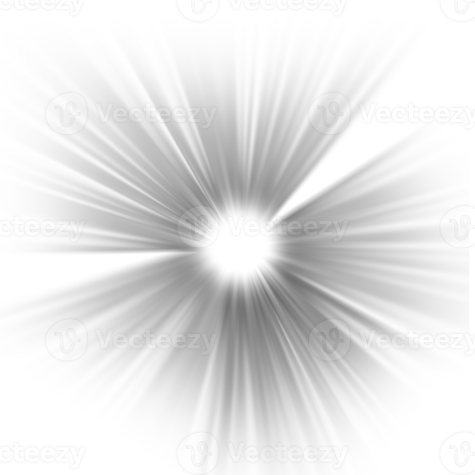 a white light burst on a transparent background png
