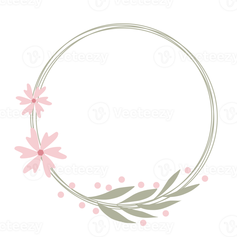 Beautiful Flower Wreath png