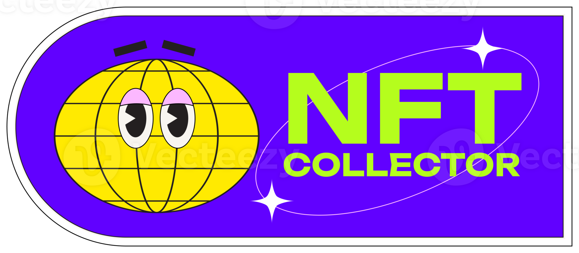 nft collector with globe png