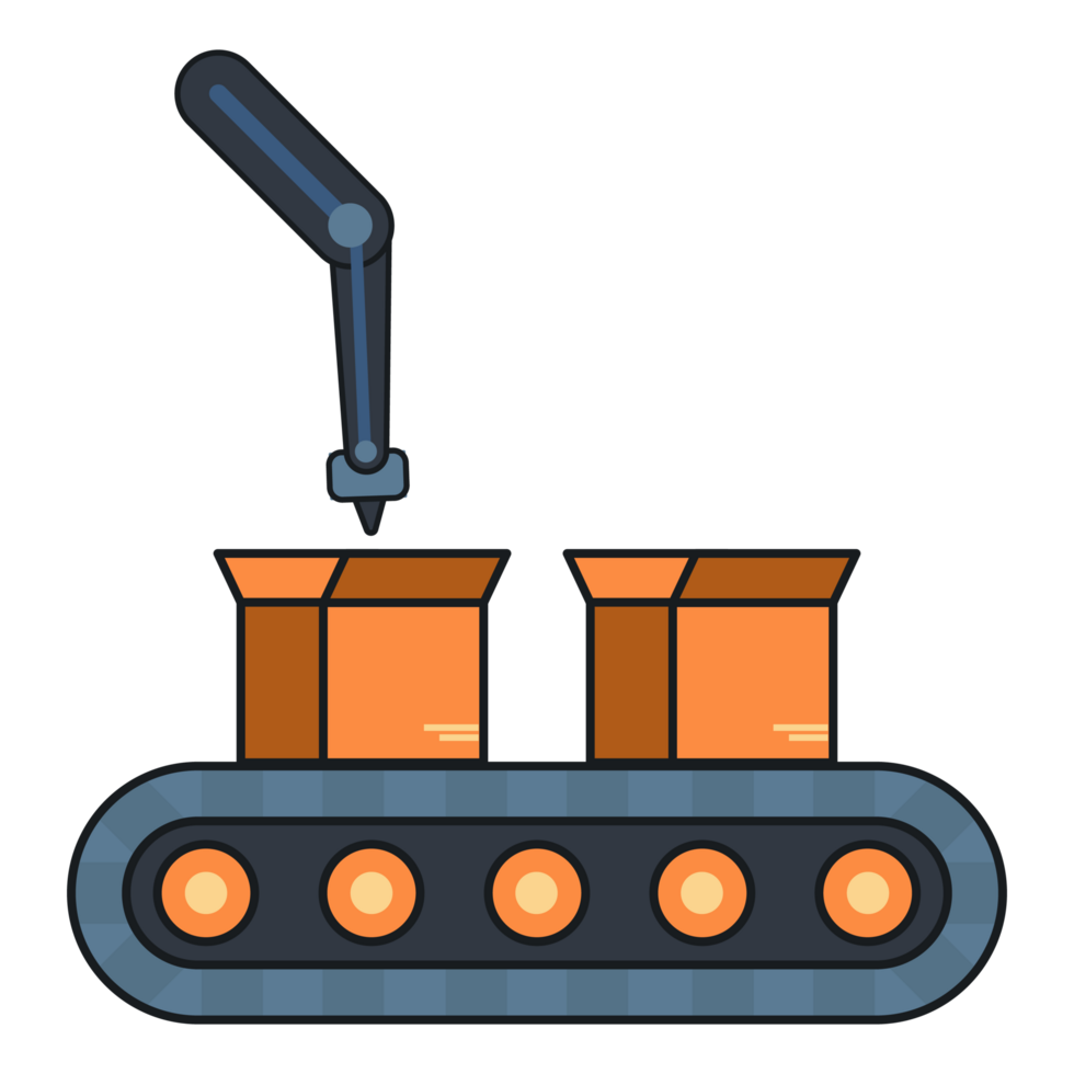 3d Printing Smart Industry Icon Outline Fill Style png