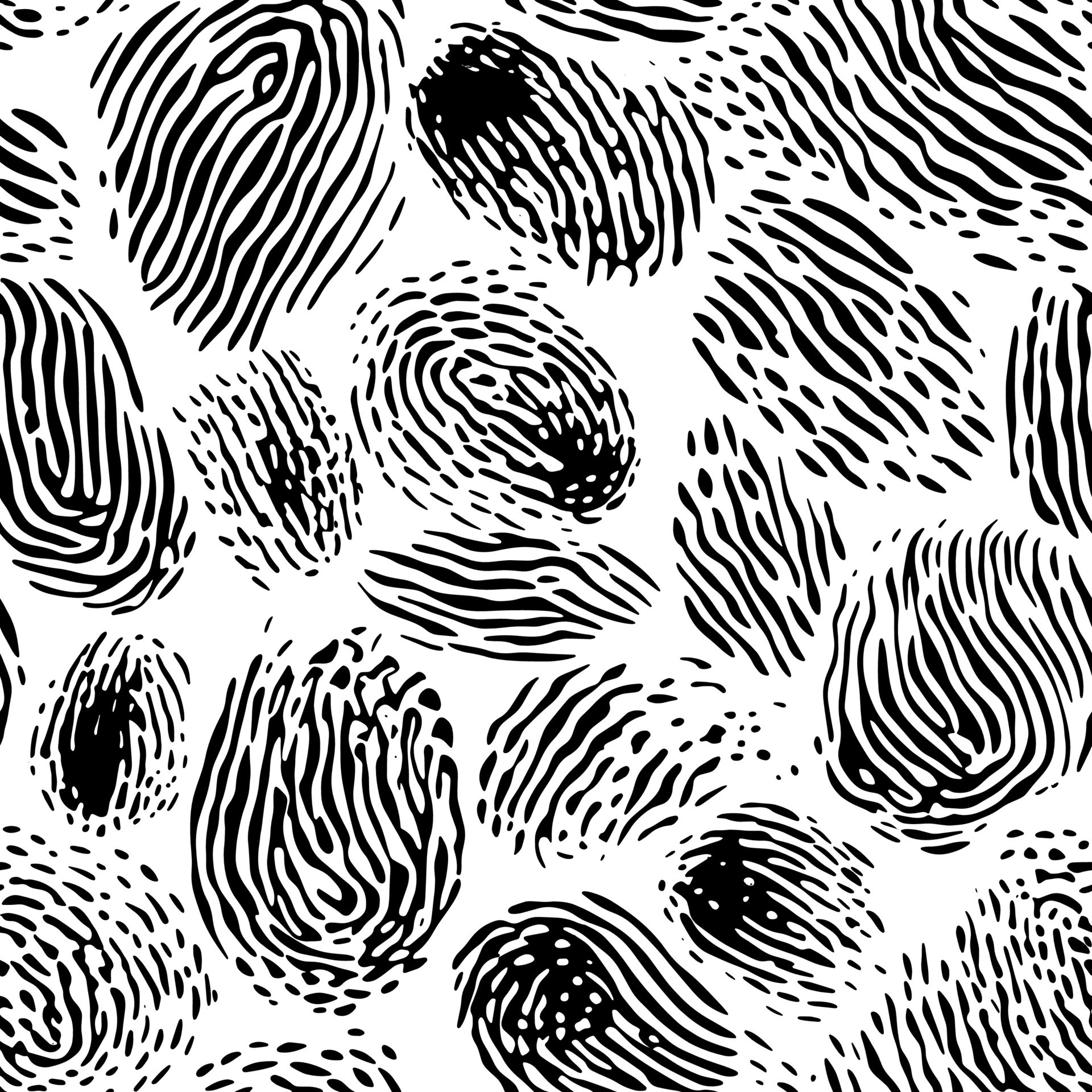 Black and white doodle art seamless background 26830775 Vector Art at