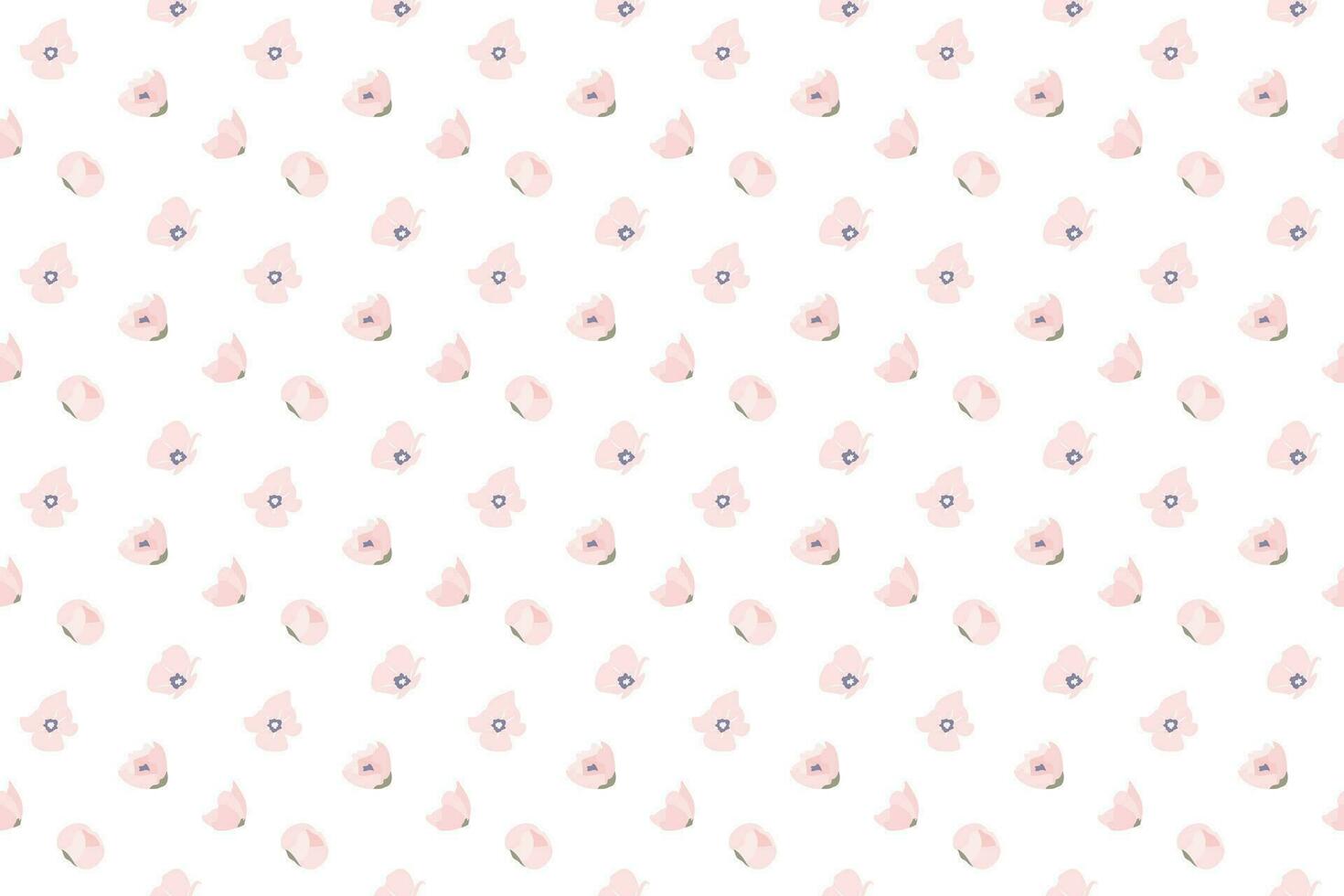 A tiny pink shade flower as seamless pattern background vector
