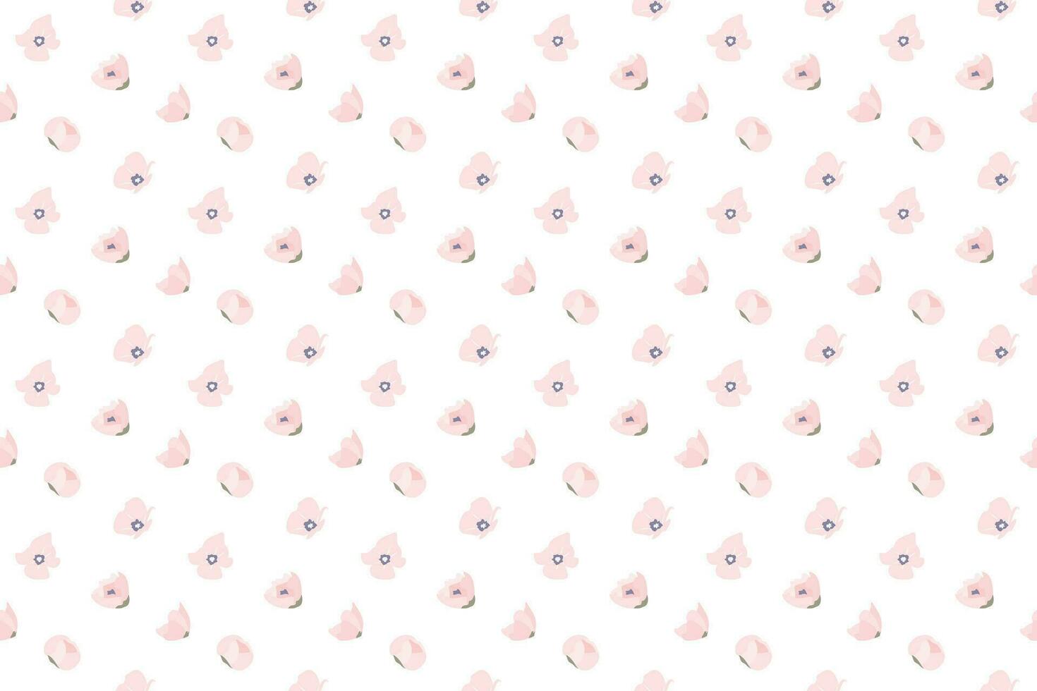 A tiny pink shade flower as seamless pattern background vector