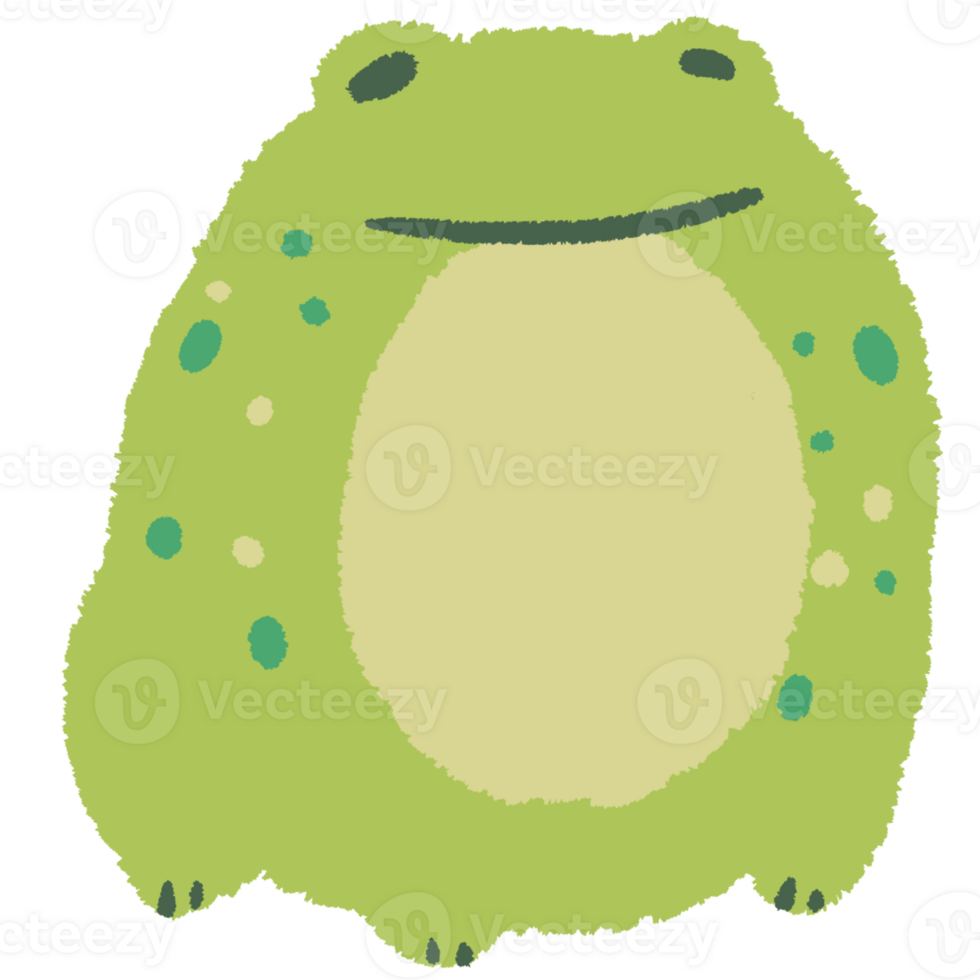 Fat Green Frog png