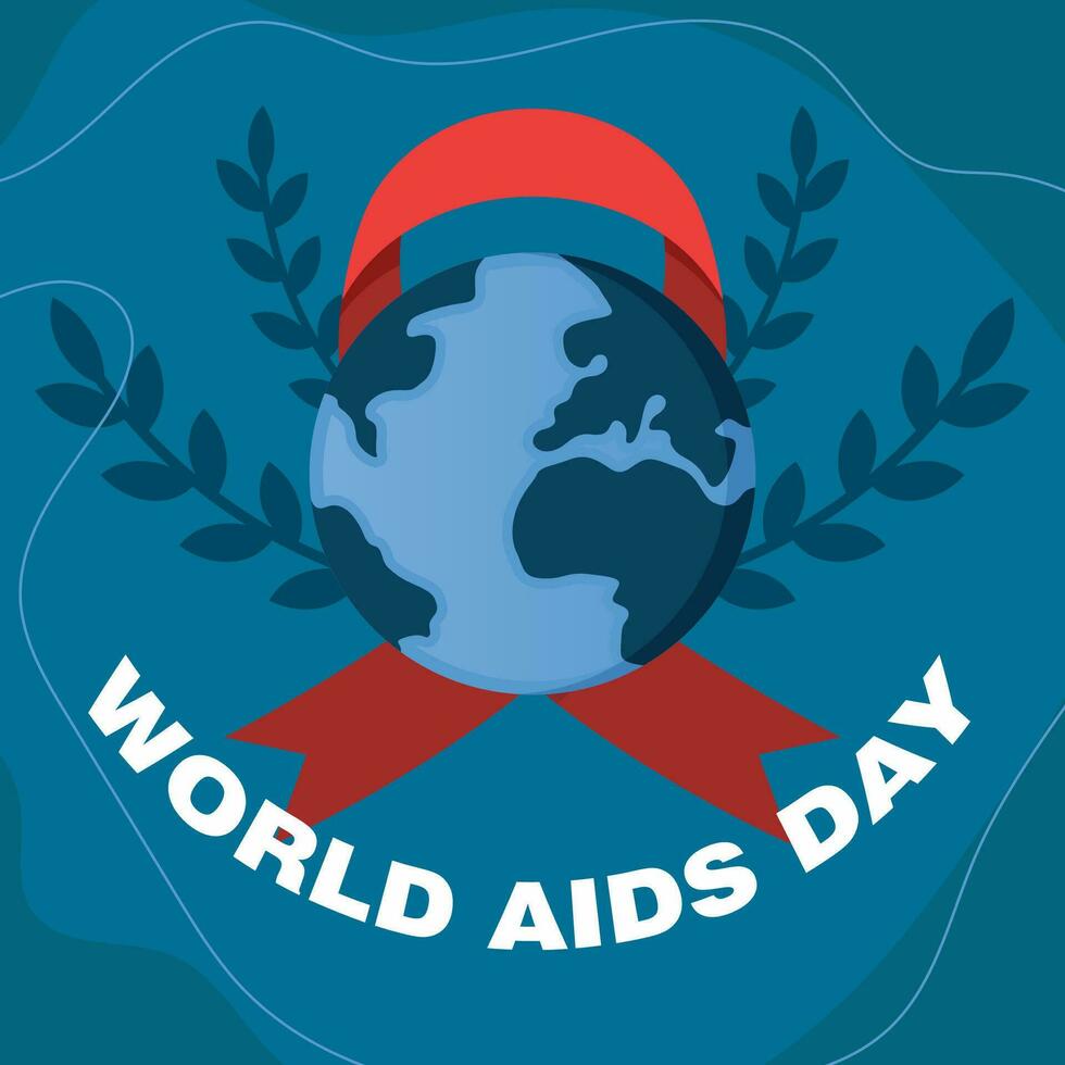mundo SIDA día vector ilustración. vector eps 10