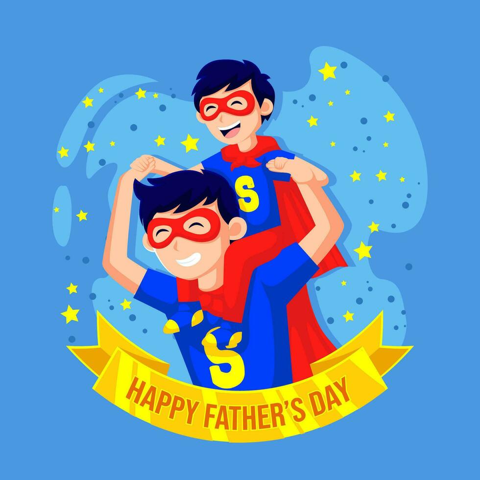 Happy Father's Day Celebration. Vector eps 10