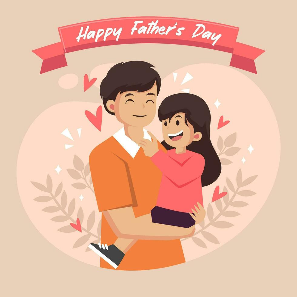 Happy Father's Day Celebration. Vector eps 10