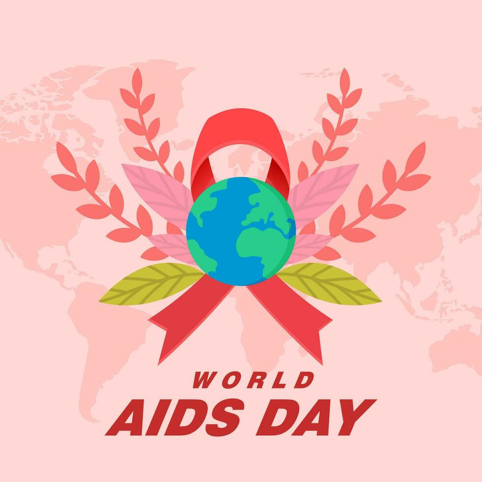 World AIDS Day Vector Illustration. Vector eps 10