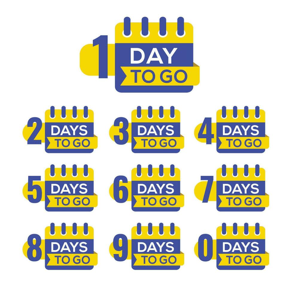 Sale countdown banner with calendar and numbers vector
