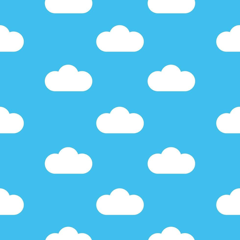 Cloud on blue sky seamless pattern background for wrapping, wallpaper vector